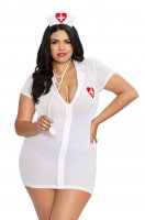 Dreamgirl 3PC Plus Size ER Sexy Nurse Costume UK Size 18-24