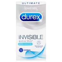 Durex Invisible Extra Sensitive and Extra Lube 12's