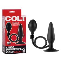 COLT Large Pumper Anal Butt Plug - Black
