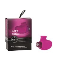 Key by Jopen Aries Ambidextrous Finger Massager - Raspberry Pink