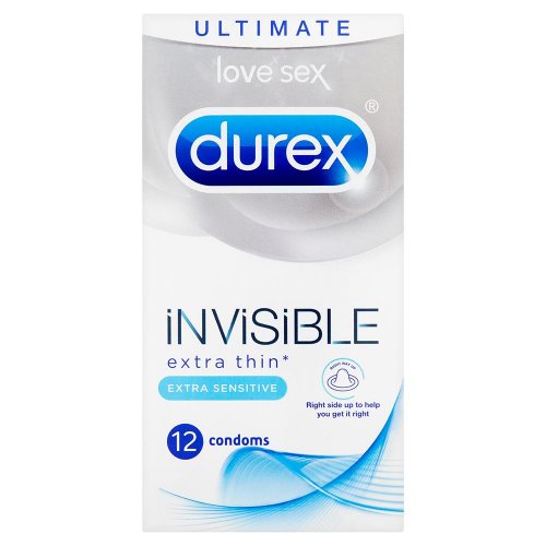 Durex Invisible Extra Sensitive and Extra Lube 12's