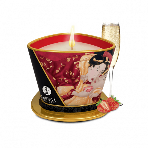 Shunga Massage Candle Sparkling Strawberry Wine