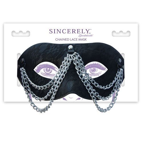 Sincerely Chained Lace Mask