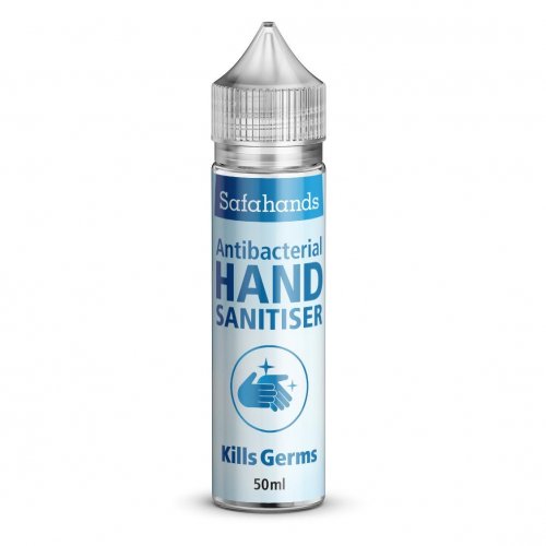 Safahands Antibacterial Hand Sanitiser Liquid 50ml 70% Alcohol 