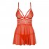 Obsessive Babydoll & Thong Red