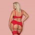 Obsessive Jolierose Sexy 3 Piece Set Red