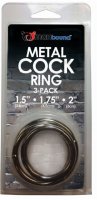 Manbound Metal Cock Ring  3 pack